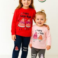 بلوز شلواردخترانه یلدایی هندوانه