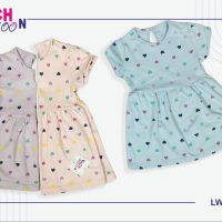 تونیک نوزادی دخترانه قلبی