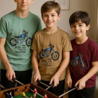 تیشرت شلوار پسرانه طرح موتور10_18سال