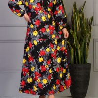 پیراهن ساحلی زنانه گلدار