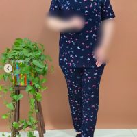 ست تیشرت شلوار زنانه طرح شاپرک