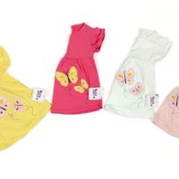 سارافون دخترانه نوزادی طرح پروانه