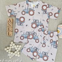 تیشرت شلوارک طرح تراکتور