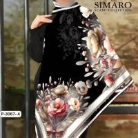 روسری کرپ حریر عرض۱۰۵ طرح ۵