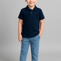 پولوشرت پسرانه سرمه ای سایز۵۰ و۵۵