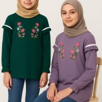 بلوز دخترانه رز گل